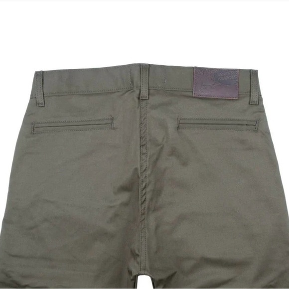 Naked & Famous Slim Chino – Khaki Green Stretch Twill – Made in Canada - Picture 7 of 10